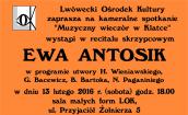 "Muzyczny wieczór w Klatce" - recital skrzypcowy Ewy Antosik