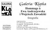 Wystawa  "Hommage a Ewa Andrzejewska i Wojciech Zawadzki "