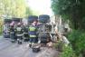 Siedlęcin – Jeżów: Kierowca nie opanował 40-tonowej betoniarki 