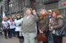 Protest pod kamiennogórskim Ratuszem