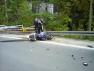 Tragedia pod Szrenicą, motocyklista zginął pod kołami tira
