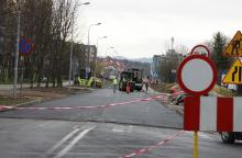 Wzmacniana nawierzchnia na Sygietyńskiego