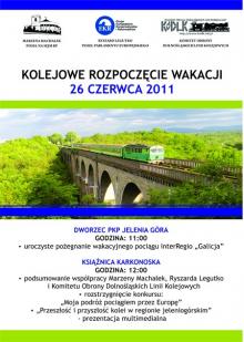 Polityczno-kolejowa promocja na dworcu
