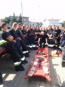 Pierwsze przeciwpowodziowe szkolenie strażaków
