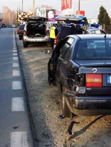 Policjantka wjechała w volkswagena
