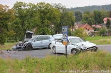 Czołówka na drodze do Karpacza