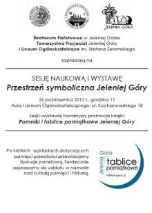 Przestrzeń symboliczna w Jeleniej Górze