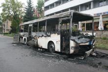 Autobus w ogniu, ewakuacja hotelu