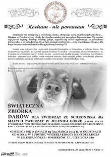 Pomóż zwierzakom ze schroniska