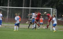 Fragment meczu Karkonosze - Orzeł 1:0. Fot. ROB