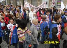 We wrześniu jeleniogórscy związkowcy uczestniczyli w proteście w Warszawie. Fot. ZNP