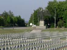 Pomnik Orła na Cmentarzu Żołnierzy II Armii WP w Zgorzelcu 