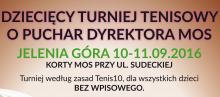 Turniej tenisa dla dzieci – zgłoś się