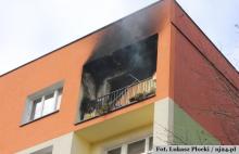 Ogień w mieszkaniu na Paderewskiego
