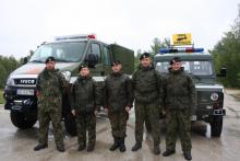 Patrol rominowania 23. pułku artylerii w Bolesławcu