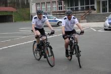 Policjanci wsiedli na rowery