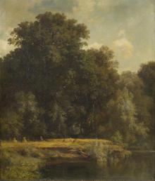 Adolf Dressler - „Pejzaż leśny” 1879
