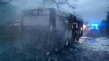 Nad ranem spłonął autobus