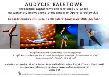 AUDYCJE BALETOWE W MUFLONIE